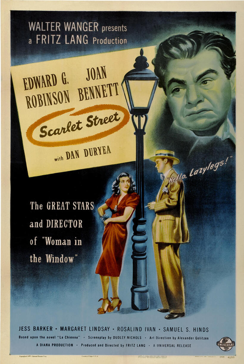 Poster art for "Scarlet Street."