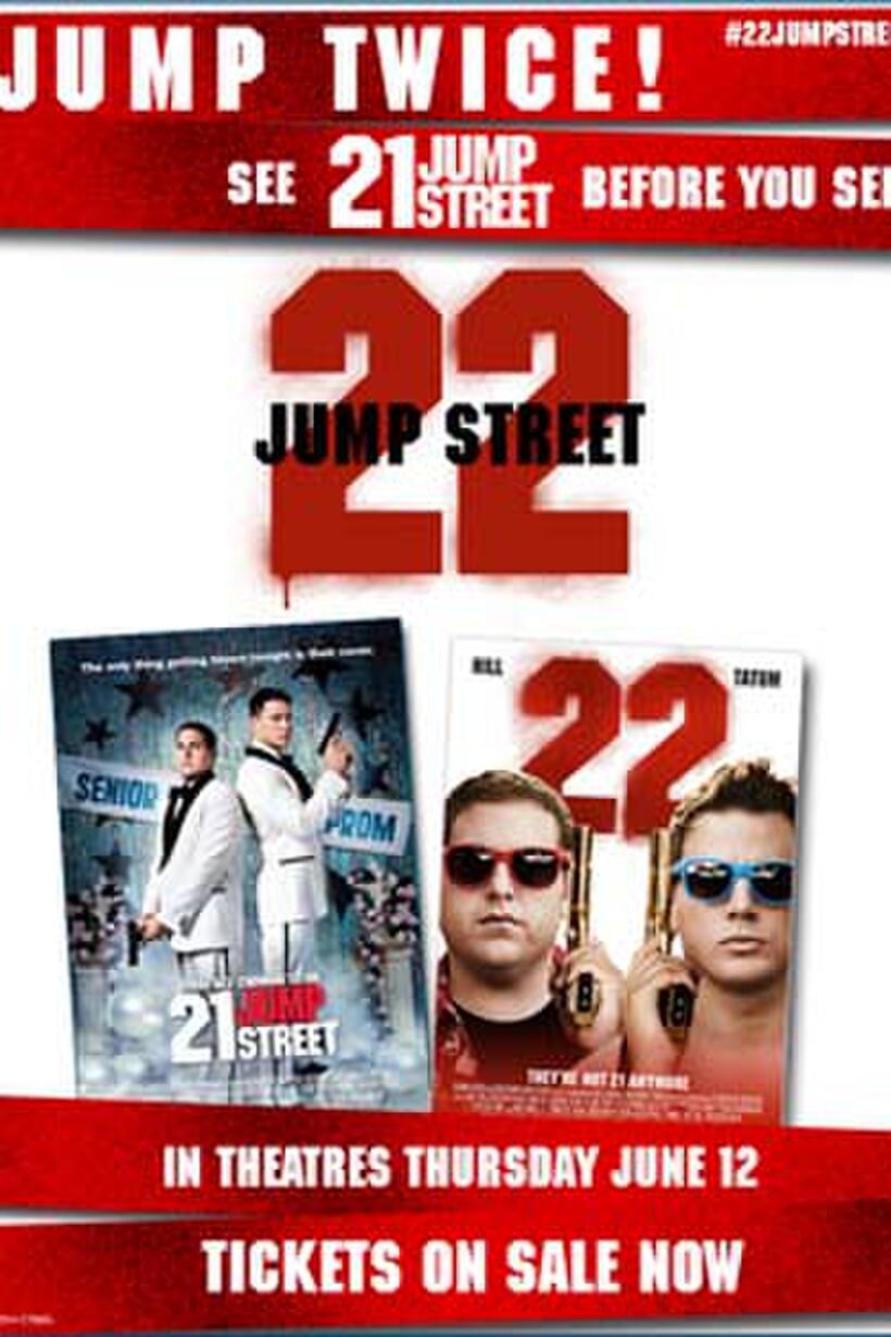 Poster art for "21/22 Jump Street Double Feature."