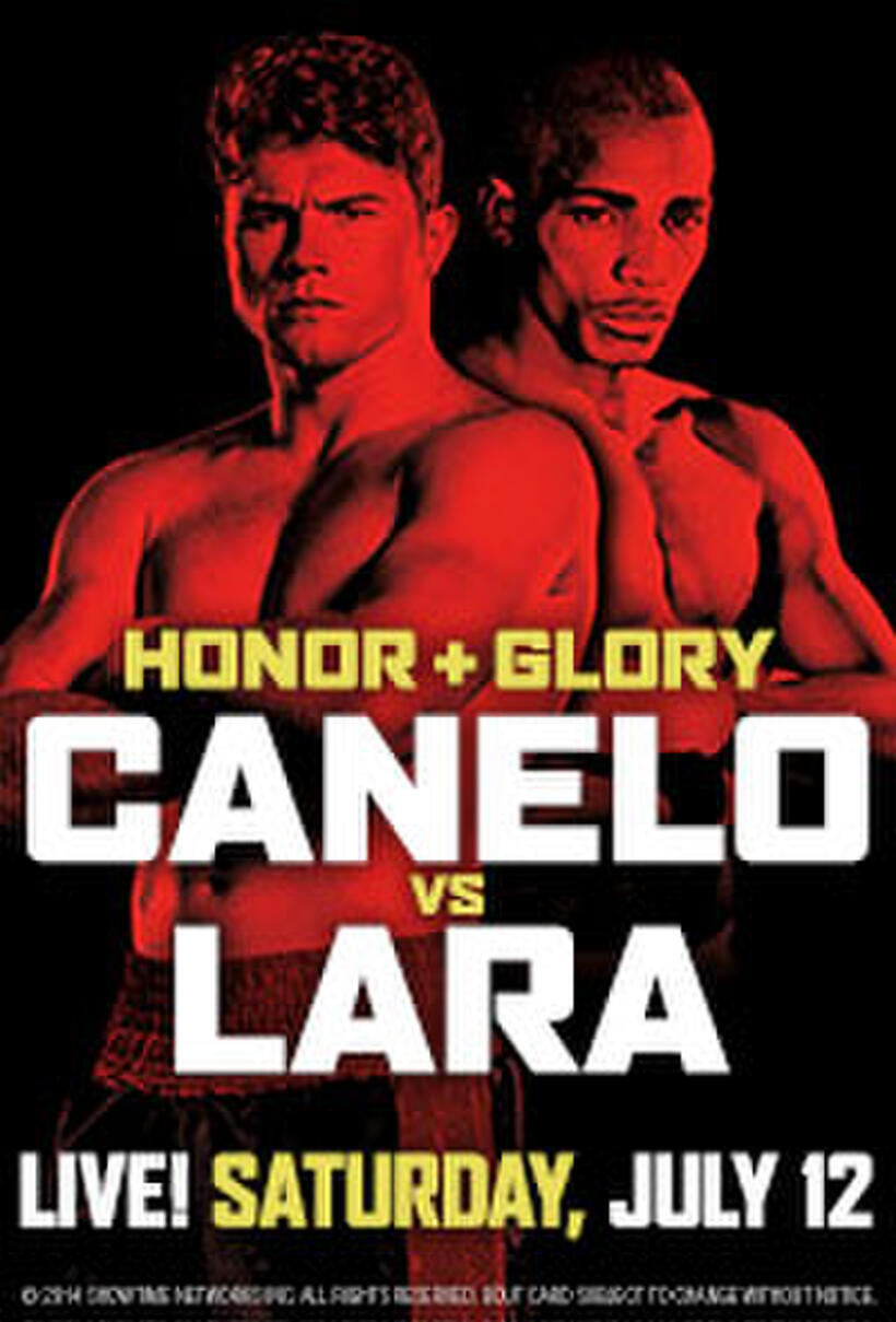 Poster art for "Honor and Glory: Canelo vs. Lara."