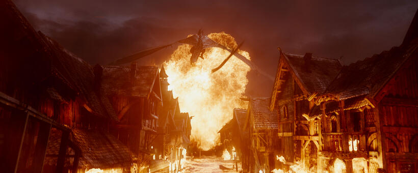A scene from "The Hobbit: The Battle of the Five Armies."