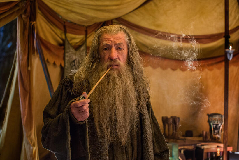 Ian Mckellen as Gandalf in "The Hobbit: The Battle of the Five Armies."