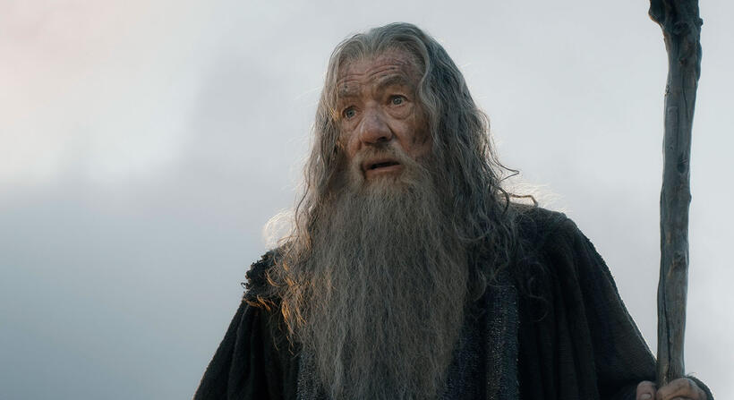 Ian Mckellen as Gandalf in "The Hobbit: The Battle of the Five Armies."