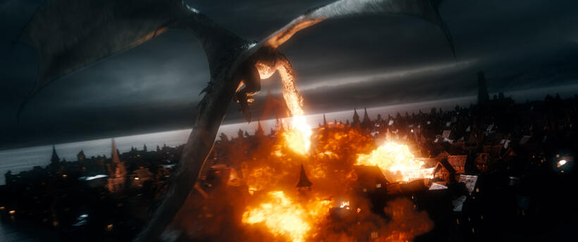 A scene from "The Hobbit: The Battle of the Five Armies."