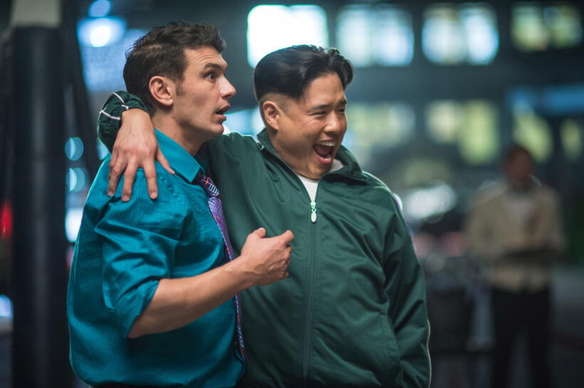 James Franco and Randall Park in "The Interview."