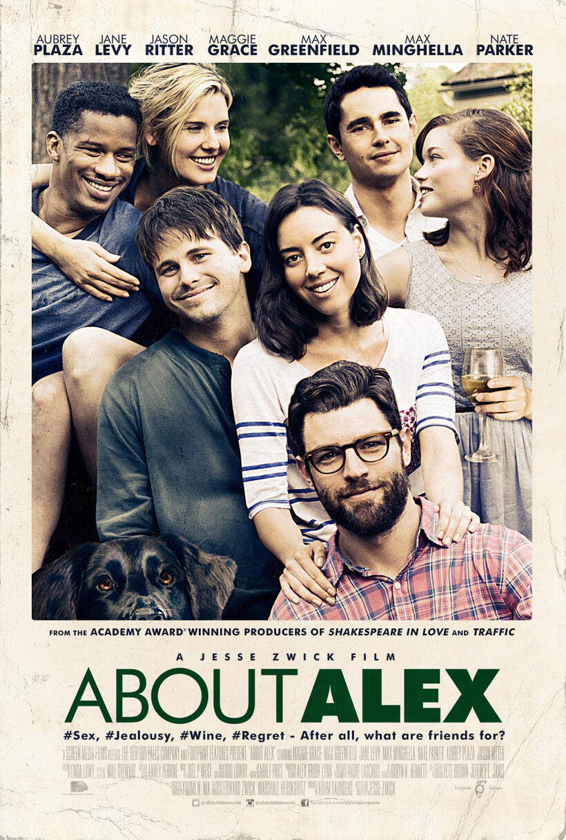 Poster art for "About Alex."