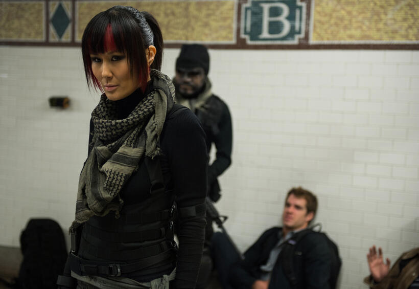 A scene from "Teenage Mutant Ninja Turtles."