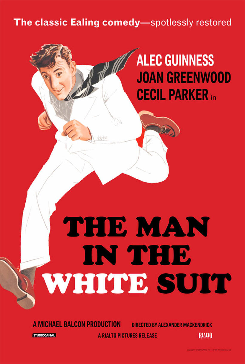 Poster art for "The Man in the White Suit."