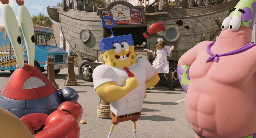 A scene from "The SpongeBob Movie: Sponge Out of Water."