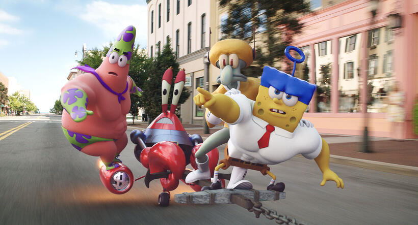 A scene from "The SpongeBob Movie: Sponge Out of Water."