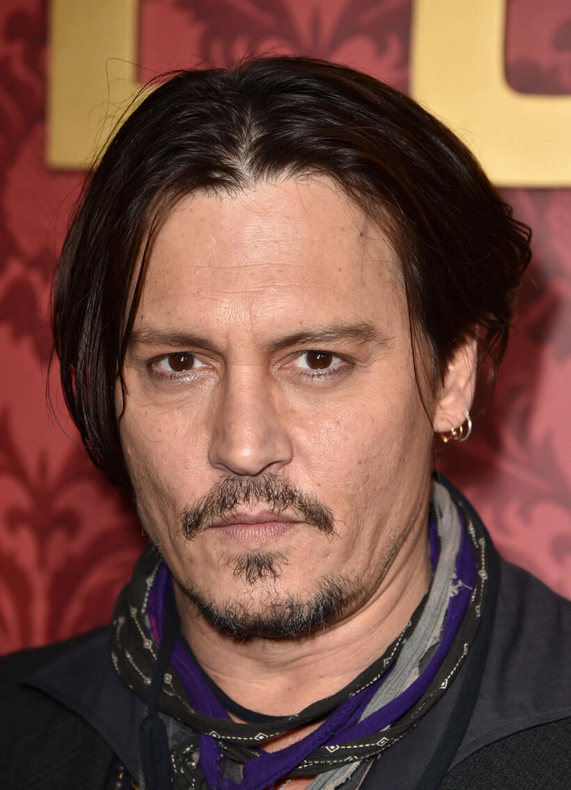 Johnny Depp at the California premiere of "Mortdecai."