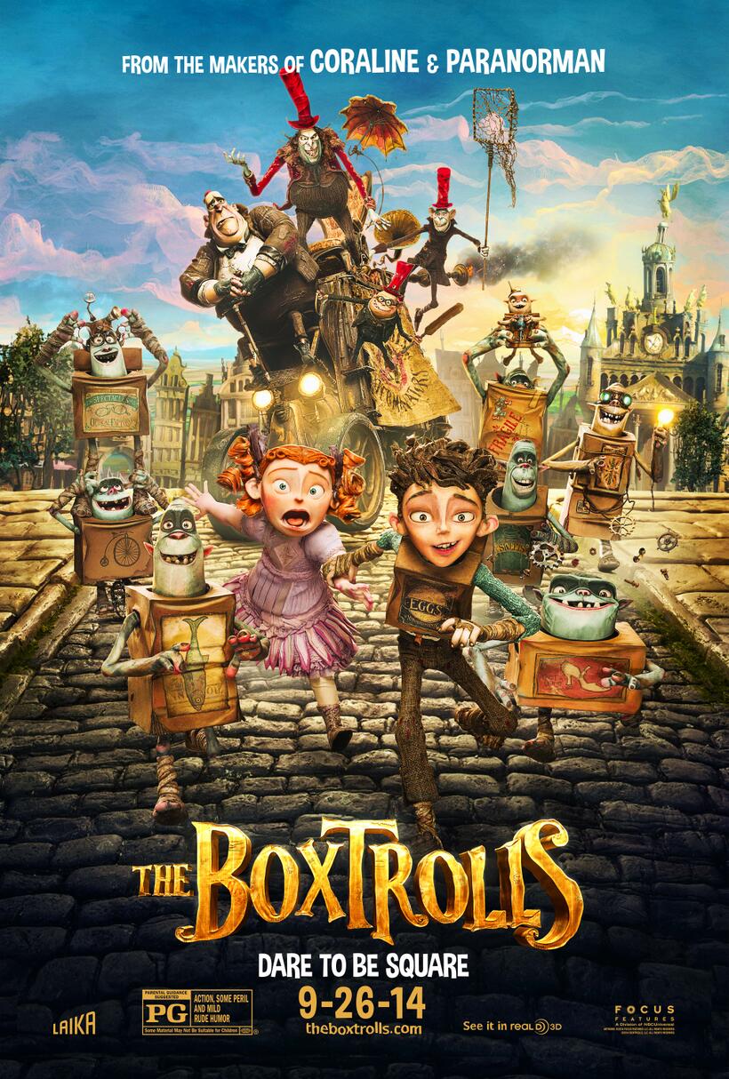 Poster art for "The Boxtrolls."