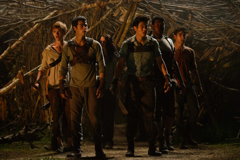 A scene from "The Maze Runner."