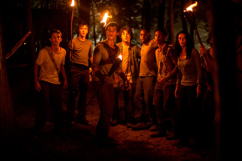 A scene from "The Maze Runner."