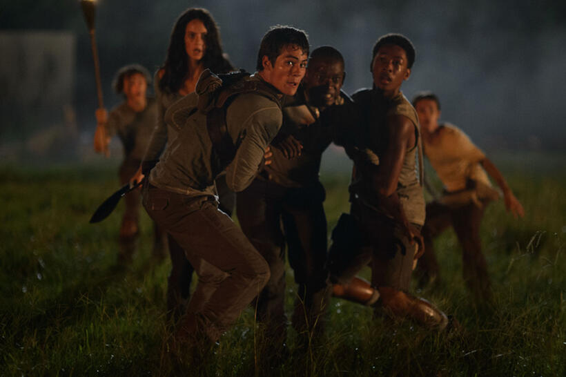A scene from "The Maze Runner."