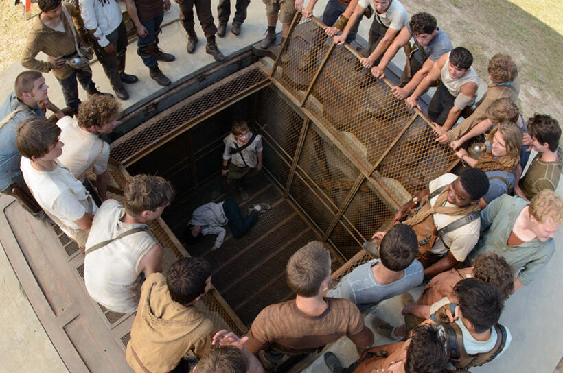 A scene from "The Maze Runner."