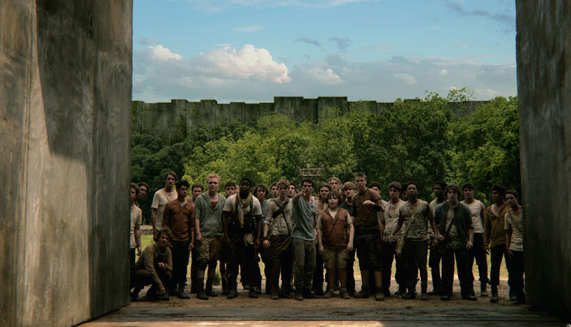 A scene from "The Maze Runner."