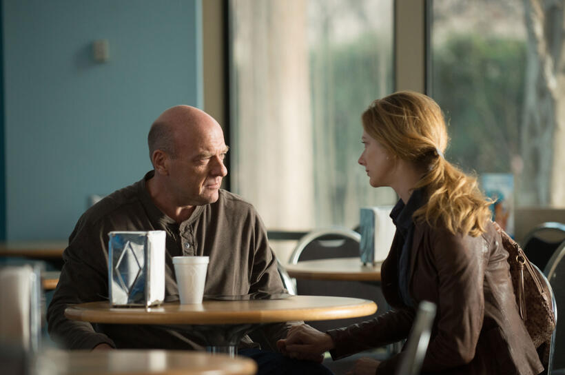 Dean Norris as Kent Mooney and Judy Greer as Donna Clint in "Men, Women & Children."