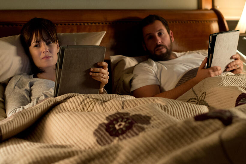 Rosemarie DeWitt as Helen Truby and Adam Sandler as Don Truby in "Men, Women & Children."