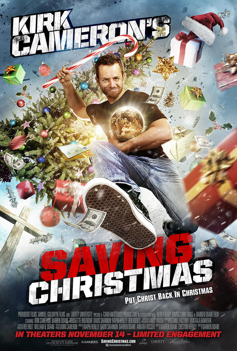 Poster art for "Kirk Cameron's Saving Christmas."
