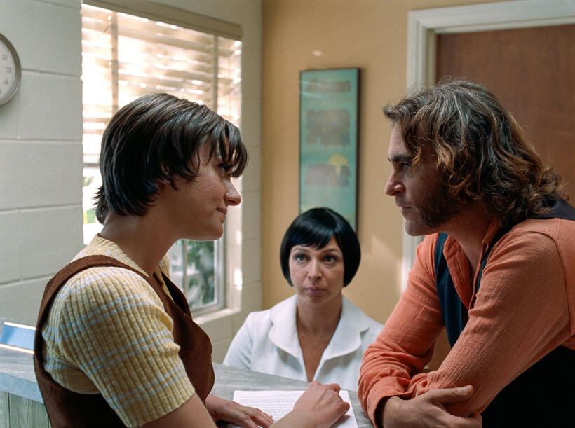 Michelle Sinclair, Maya Rudolph and Joaquin Phoenix in "Inherent Vice."