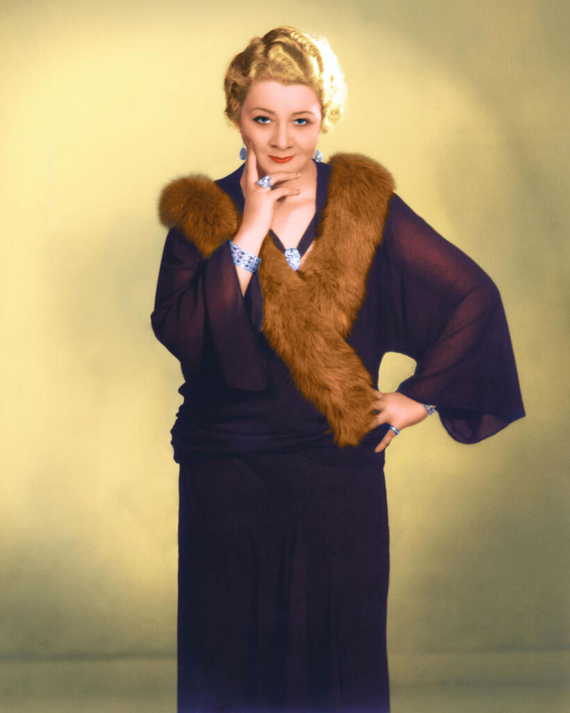 A scene from "The Outrageous Sophie Tucker."