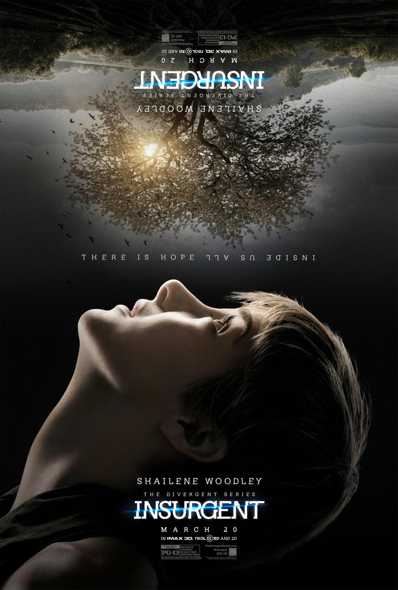 Character poster for "The Divergent Series: Insurgent."