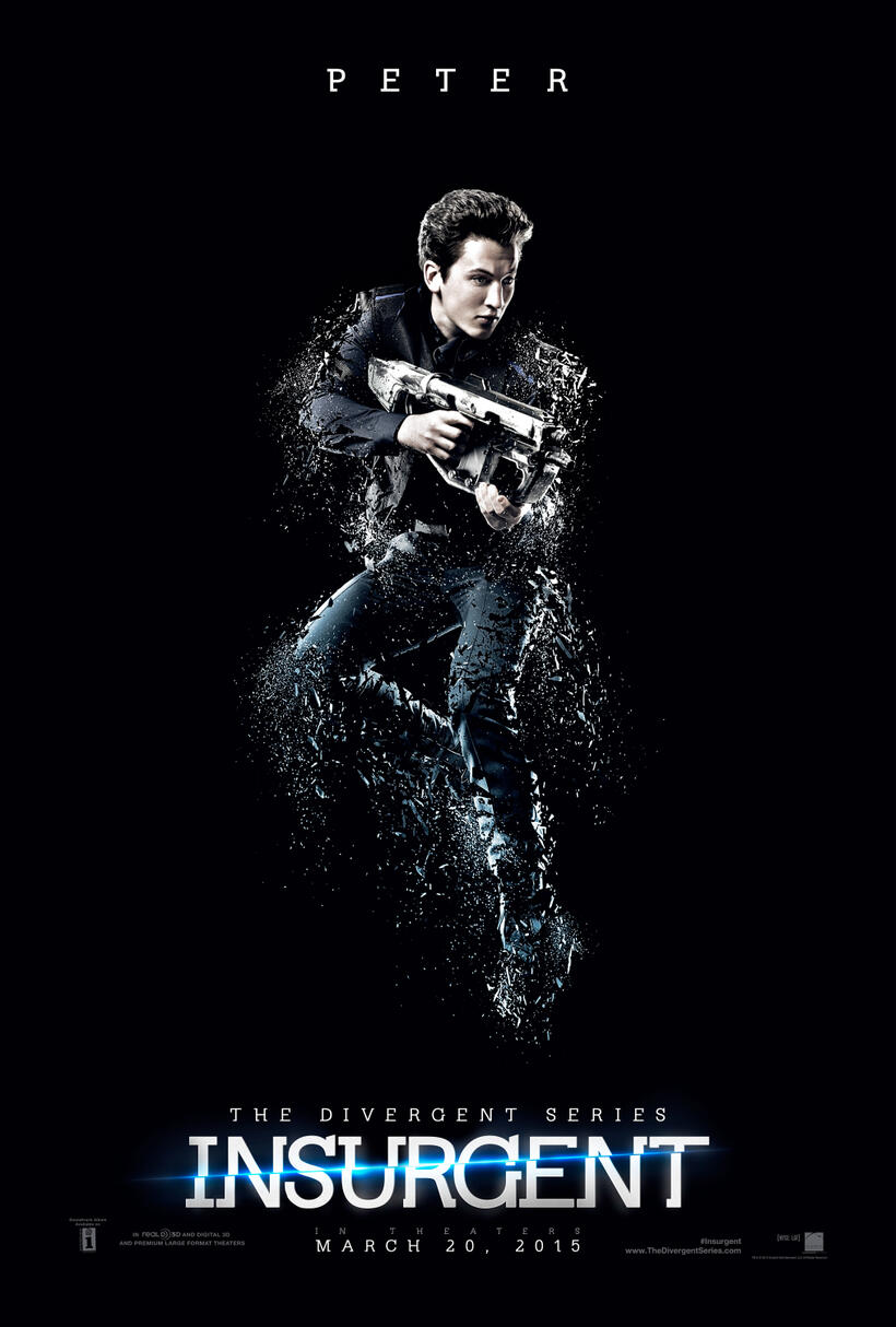 Character poster for "The Divergent Series: Insurgent."
