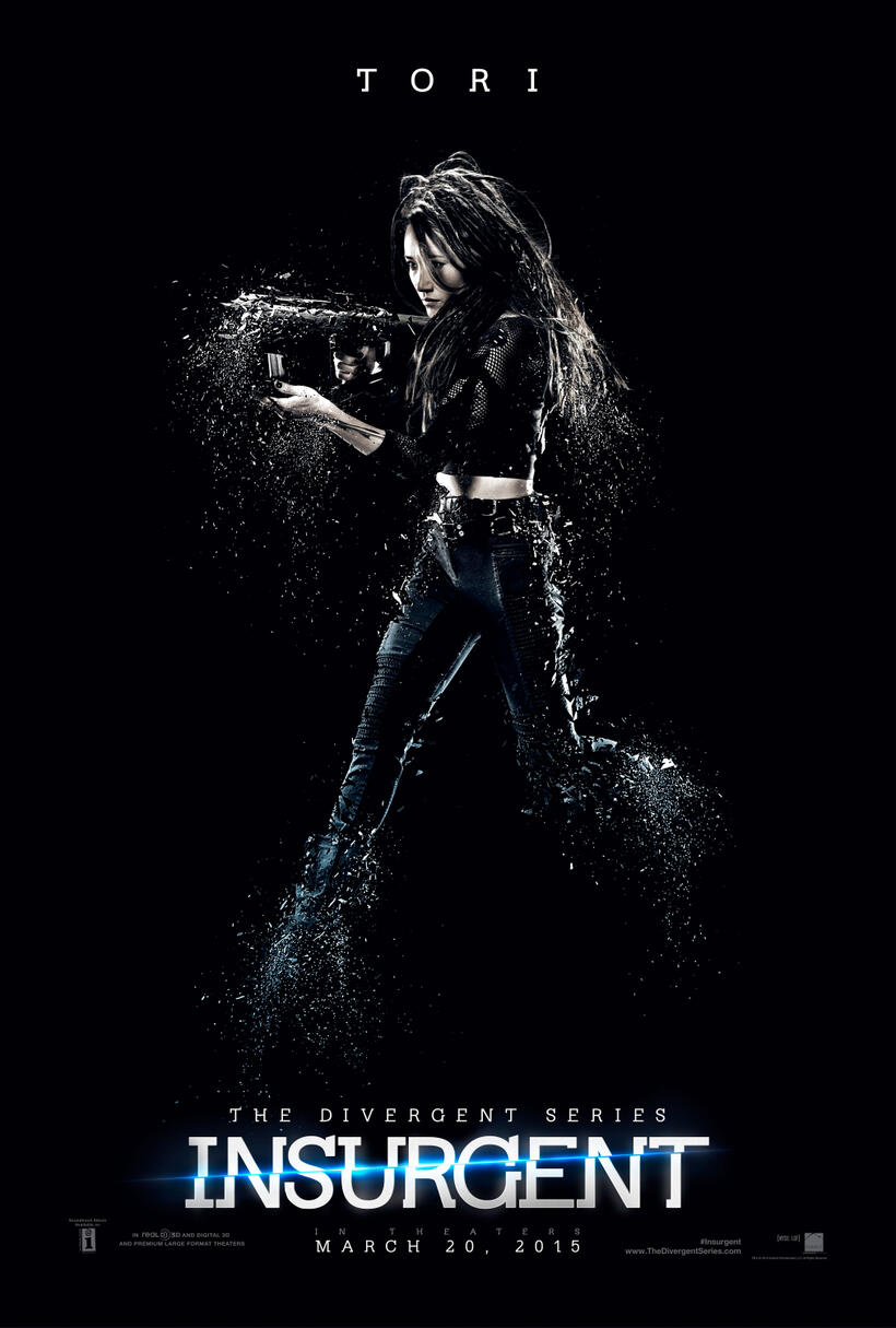 Character poster for "The Divergent Series: Insurgent."
