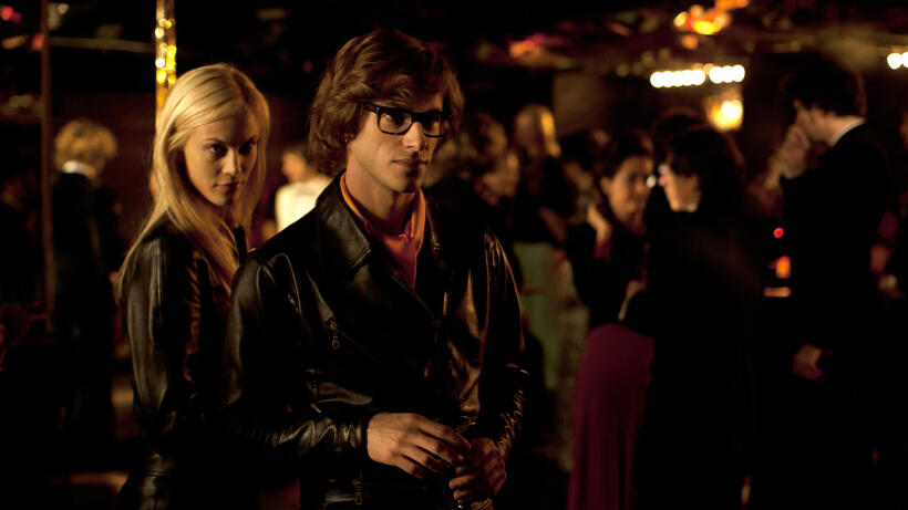Aymeline Valade as Betty Catroux and Gaspard Ulliel as Yves Saint Laurent in "Saint Laurent."