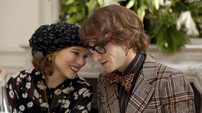 Lea Seydoux as Loulou De Falaise and Gaspard Ulliel as Yves Saint Laurent in "Saint Laurent."