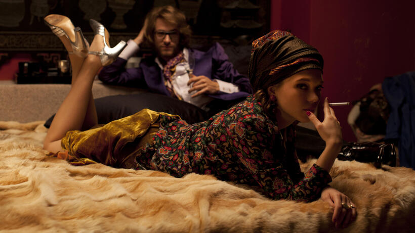 Gaspard Ulliel as Yves Saint Laurent and Lea Seydoux as Loulou De Falaise in "Saint Laurent."