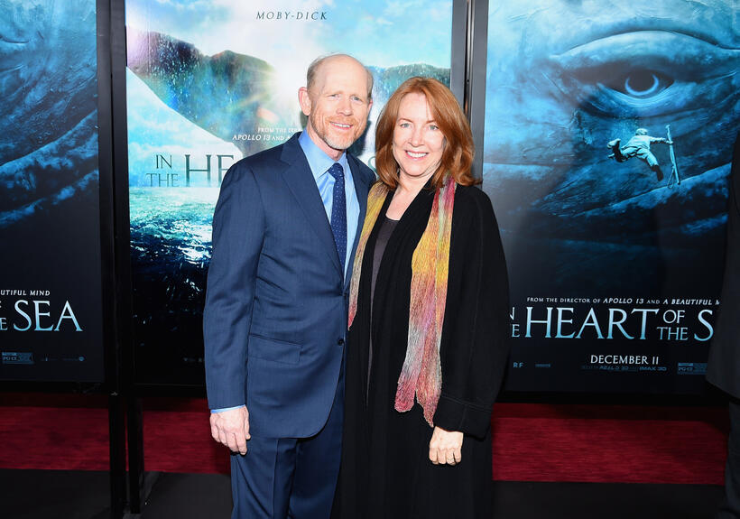 Ron Howard and Cheryl Howard at the New York premiere of "In The Heart Of The Sea."