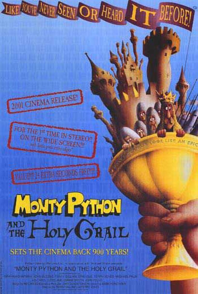 Poster art for "Monty Python and the Holy Grail."