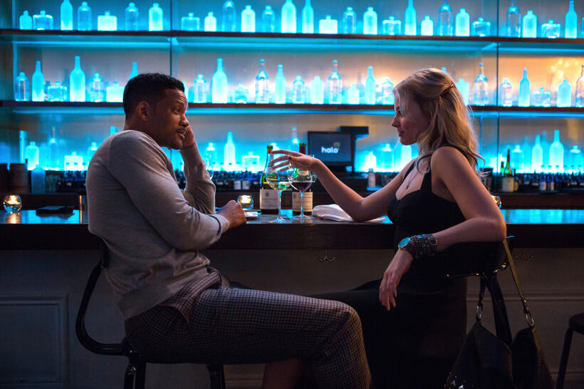 Will Smith as Nicky and Margot Robbie as Jess in "Focus."