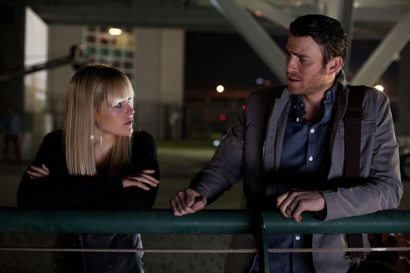 Ambyr Childers as Kelly and Bryan Greenberg as Evan in "Vice."