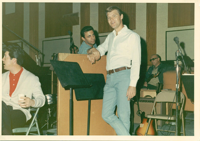 Hal Blaine and Glen Campbell in "The Wrecking Crew."