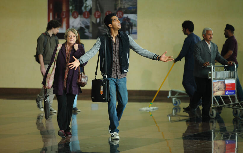 Maggie Smith and Dev Patel in "The Second Best Exotic Marigold Hotel."