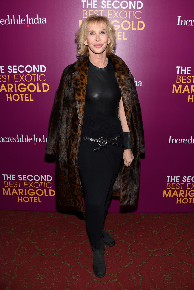 Trudie Styler at the New York Premiere of "The Second Best Exotic Marigold Hotel."