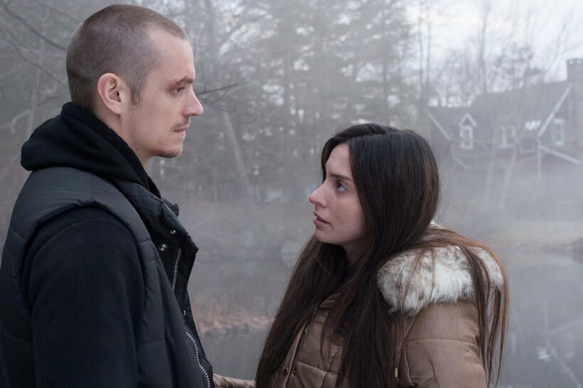 Joel Kinnaman as Mike Conlon and Genesis Rodriguez as Gabriela Conlon in "Run All Night."