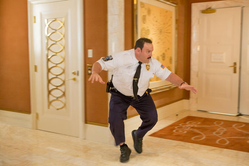 Kevin James as Paul Blart in "Paul Blart: Mall Cop 2."