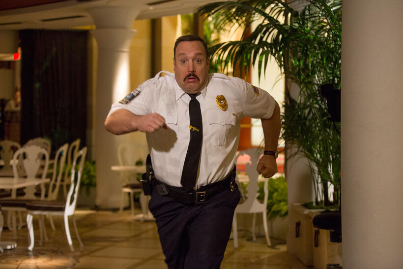 Kevin James as Paul Blart in "Paul Blart: Mall Cop 2."