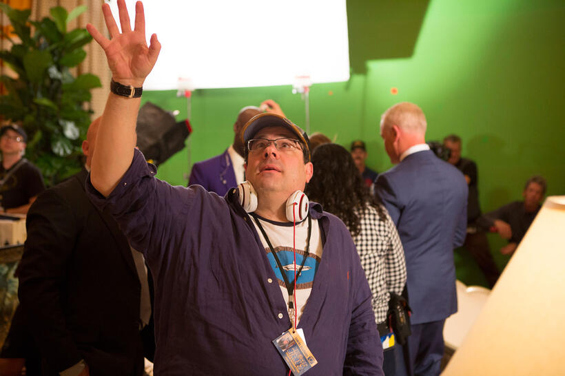Director Andy Fickman on set of "Paul Blart: Mall Cop 2."