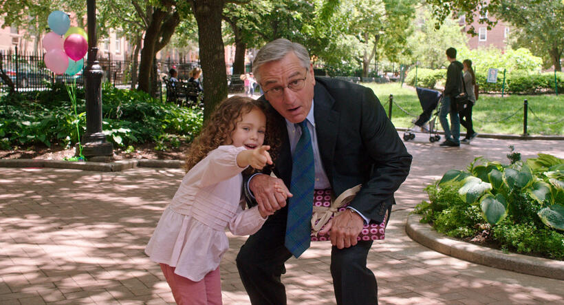 Jojo Kushner as Paige and Robert De Niro as Ben Whittaker in "The Intern."