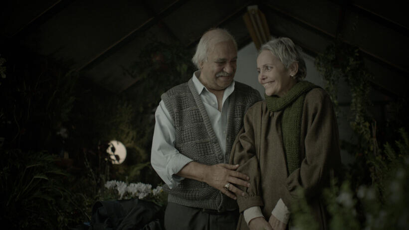 Ze ev Revah as Yehezkel and Levana Finkelshtein as Levana in "The Farewell Party."