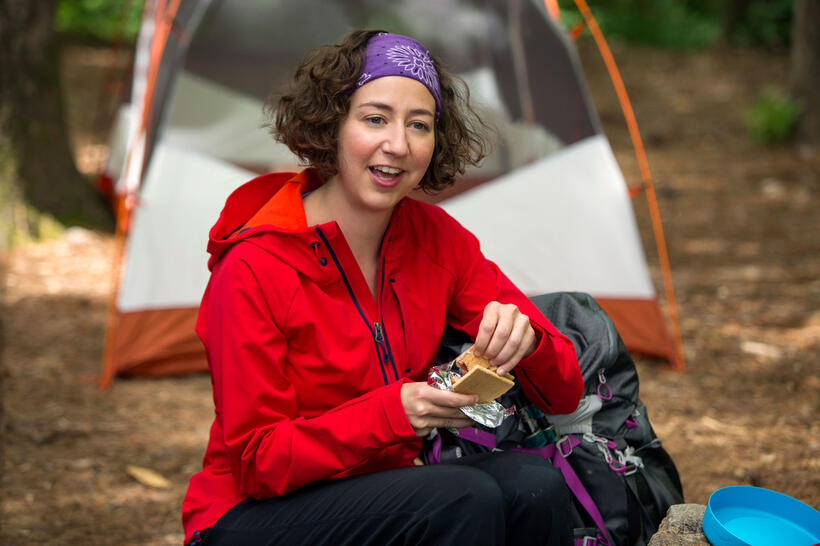 Kristen Schaal as Mary Ellen in "A Walk in the Woods."