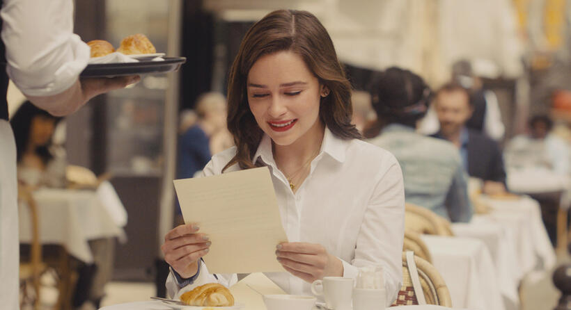 Emilia Clarke as Louisa Clark in "Me Before You."