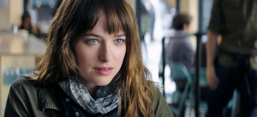 Dakota Johnson in "Fifty Shades of Grey."