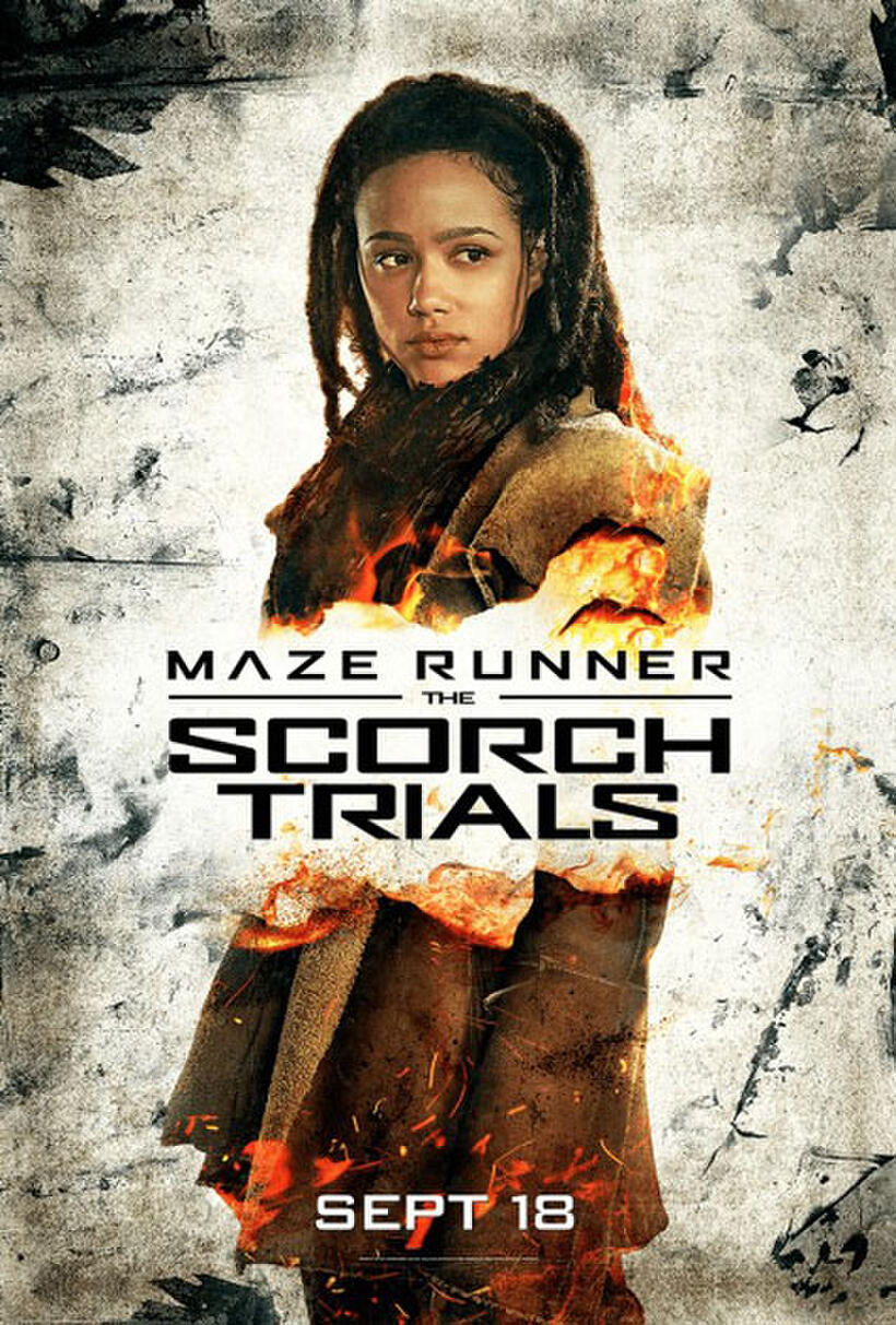 Character poster for "Maze Runner: The Scorch Trials."