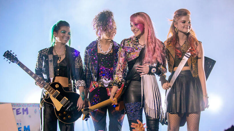 A scene from "Jem And The Holograms."
