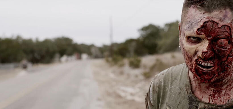 A scene from the film "The Walking Deceased."